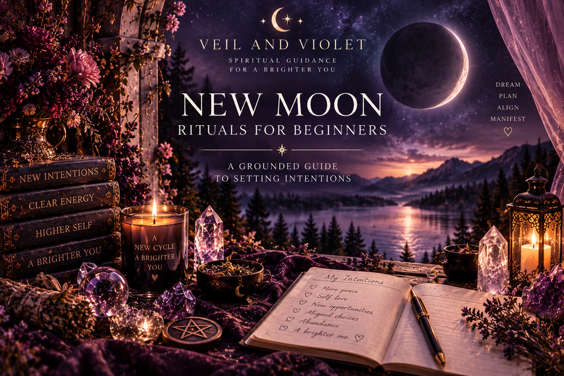 New Moon Rituals for Beginners: A Grounded Guide to Setting Intentions