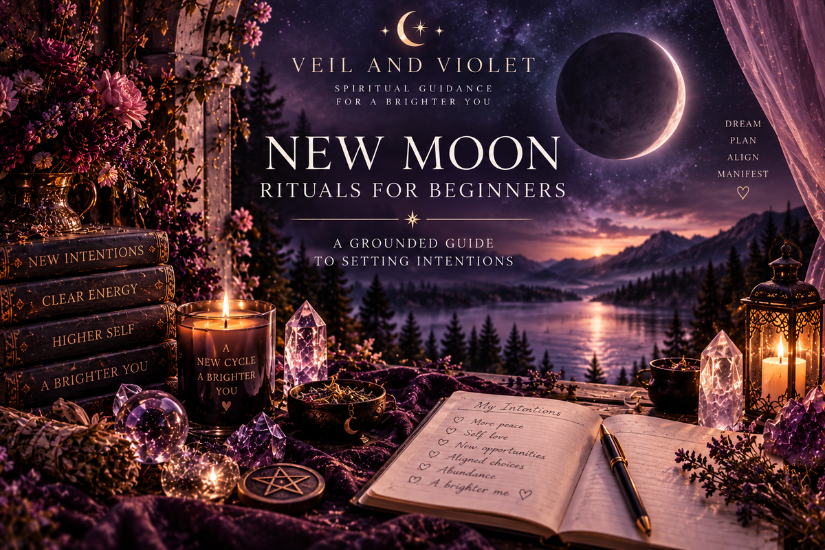 New Moon Rituals for Beginners: A Grounded Guide to Setting Intentions