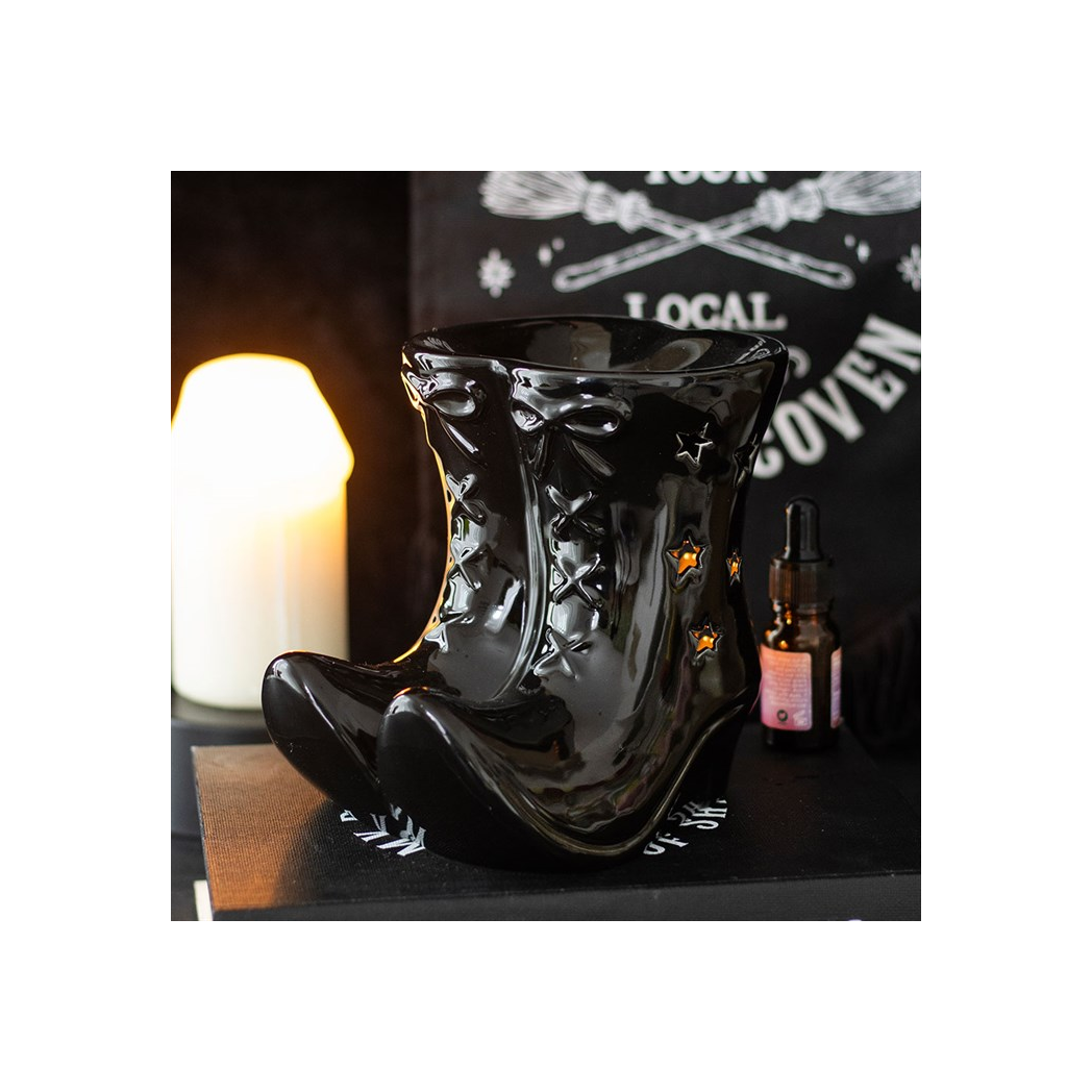 Black Witch Boots Oil Burner