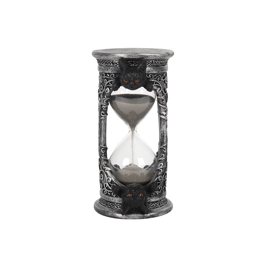 17cm Black Cat Hourglass Timer