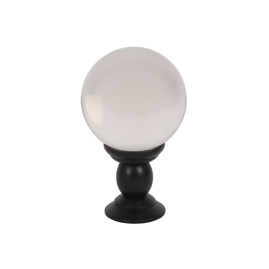 Large Clear Crystal Ball on Stand