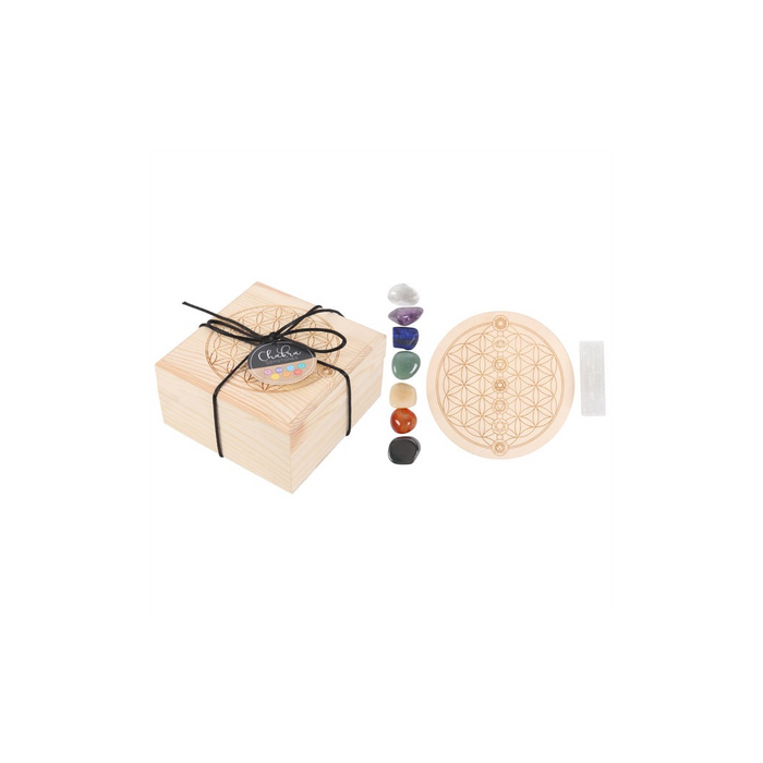 Chakra Crystal Grid Gift Set