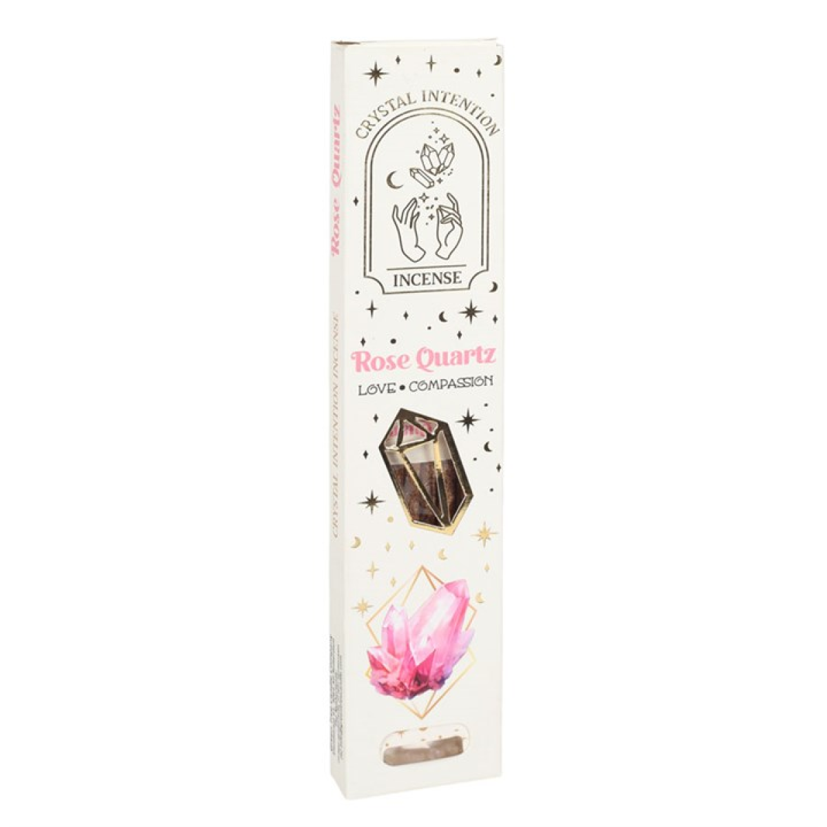 12 Packs of Native Soul Crystal Intentions Incense with Rose Quartz Chips