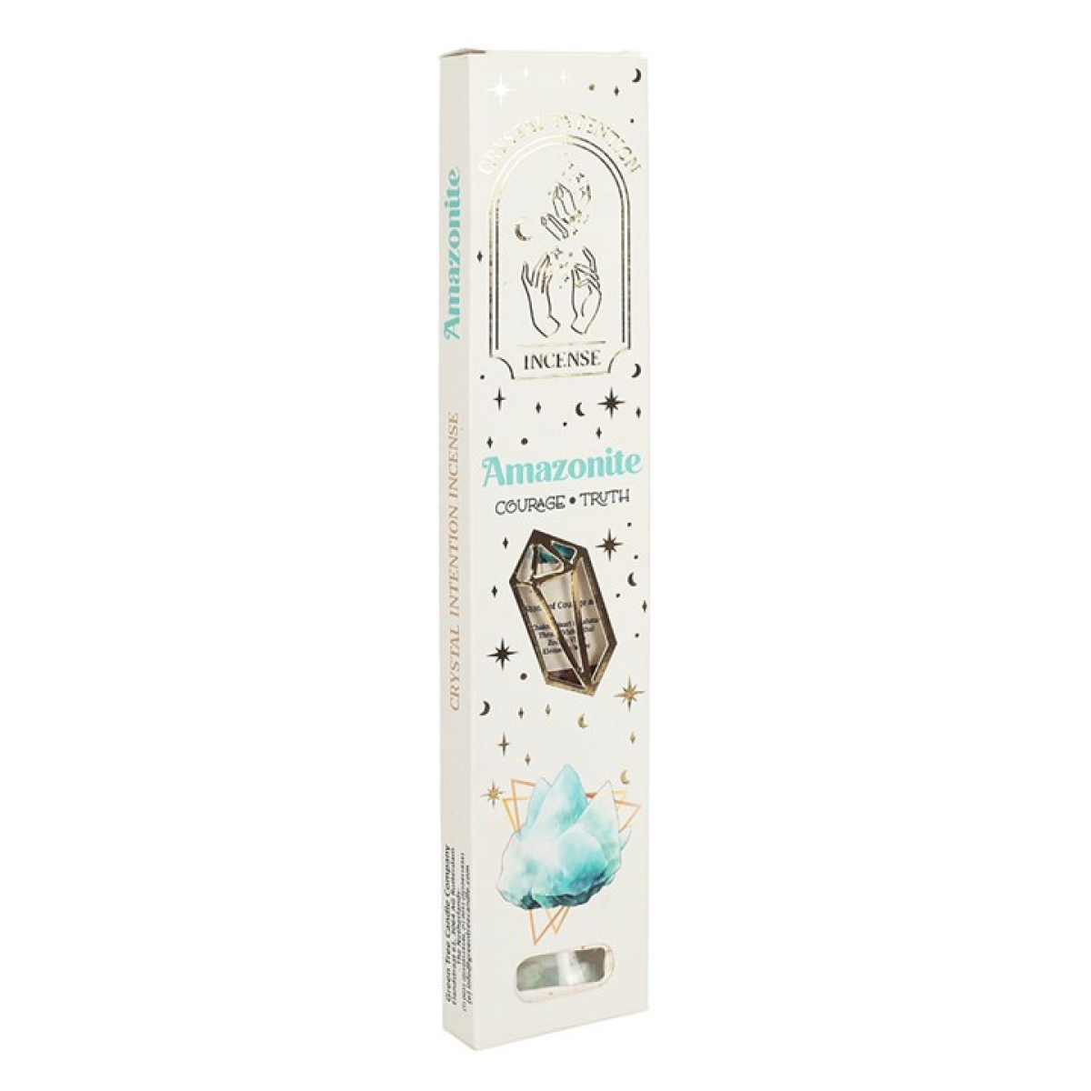 12 Packs of Native Soul Crystal Intentions Incense with Amazonite Chips